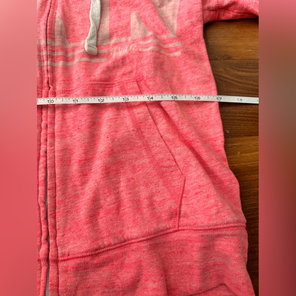 PINK zip up sweater. Size medium - Picture 7 of 7